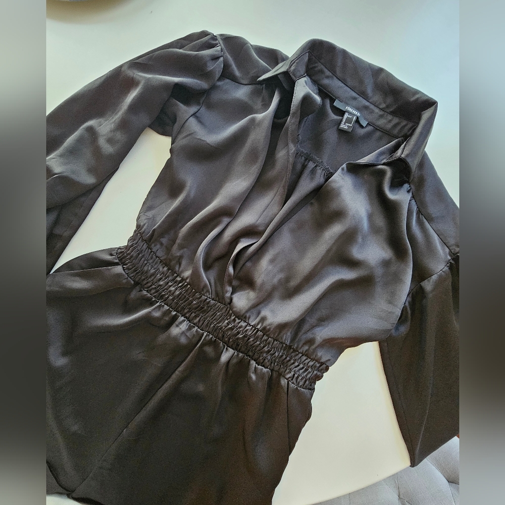 Black Silky Romper
